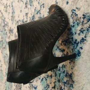 Aldo leather sandal ankle booties